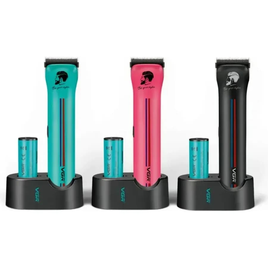 Aparador Profissional VGR “Be Your Styler” com Base de Carregamento e Bateria Extra
