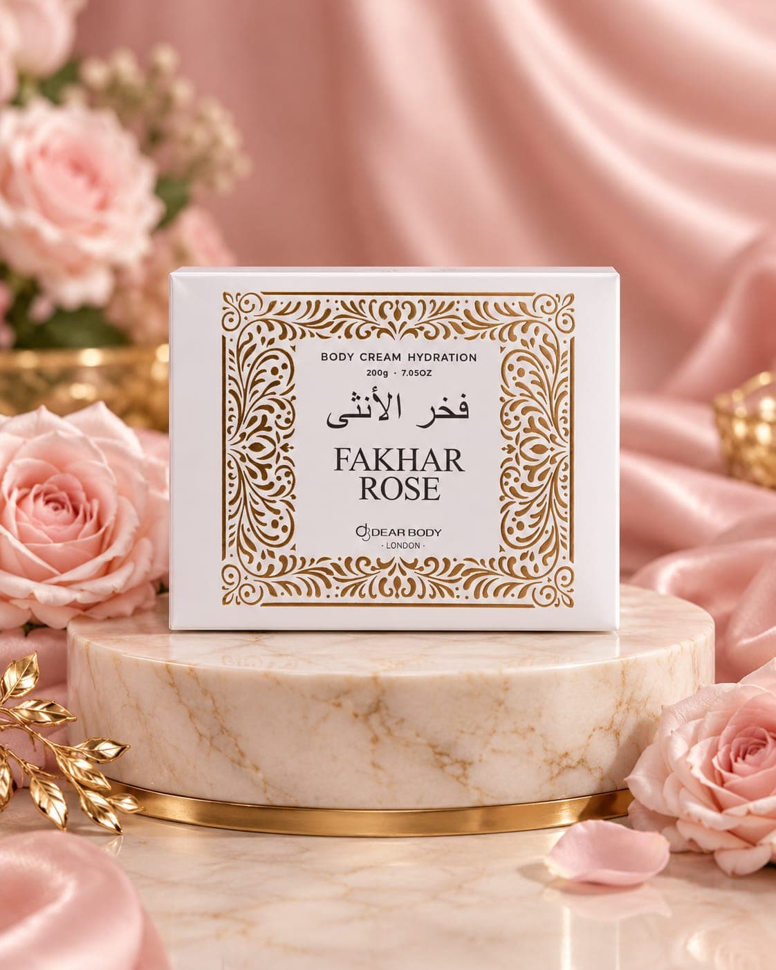 Hidratante Corporal Fakhar Rose Dear Body London 200g