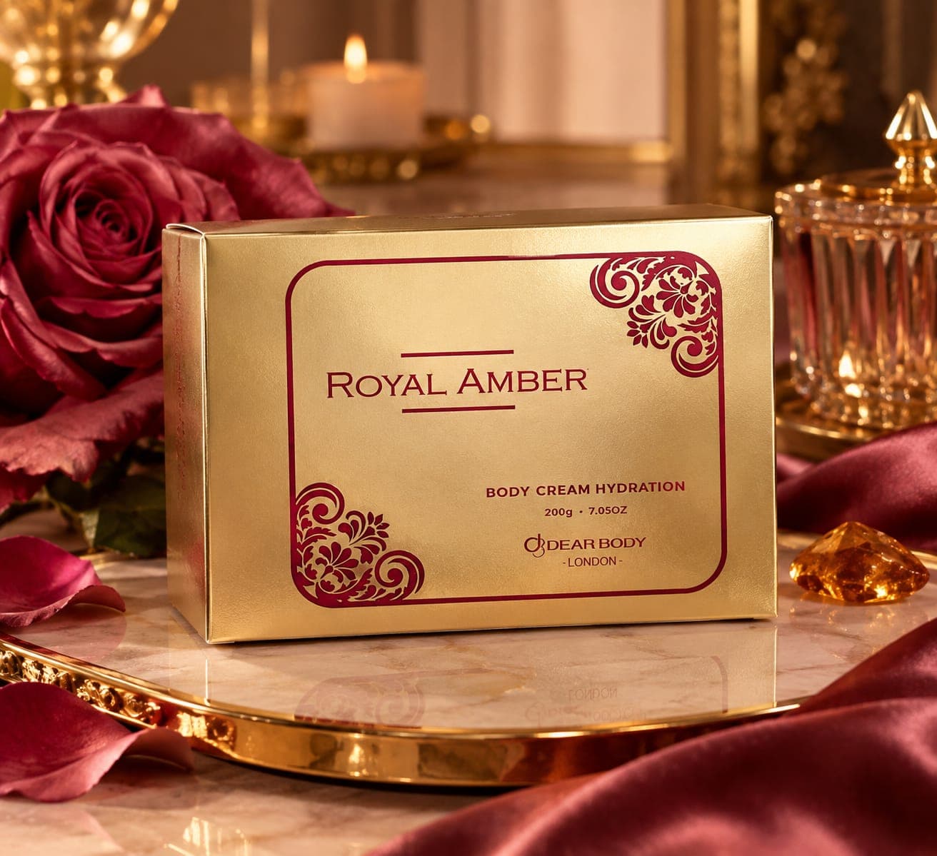 Hidratante Corporal Royal Amber da Dear Body London - 200g