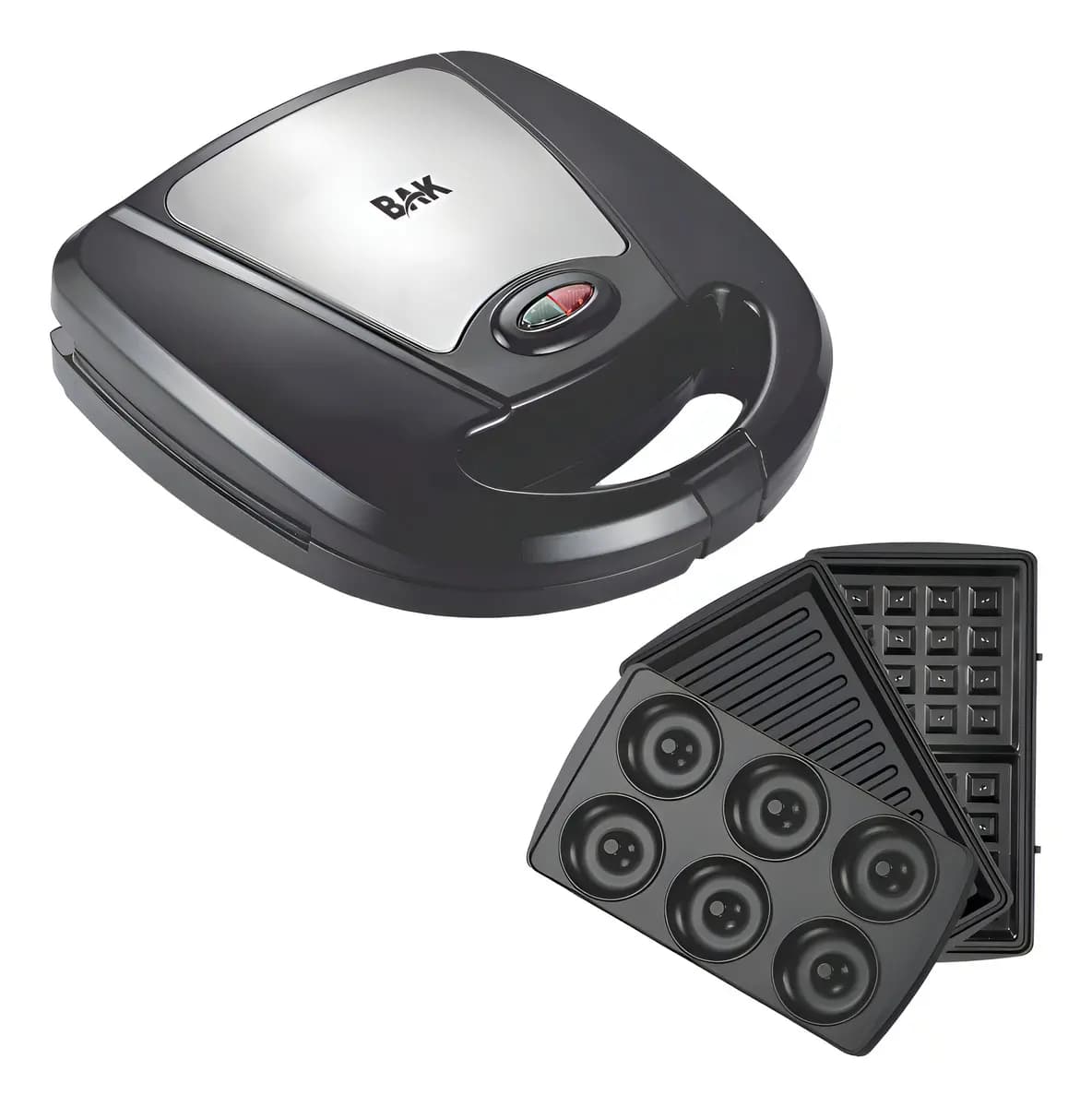 Sanduicheira 3 em 1 BAK Waffle - Grill - Rosquinha / 127V 800w